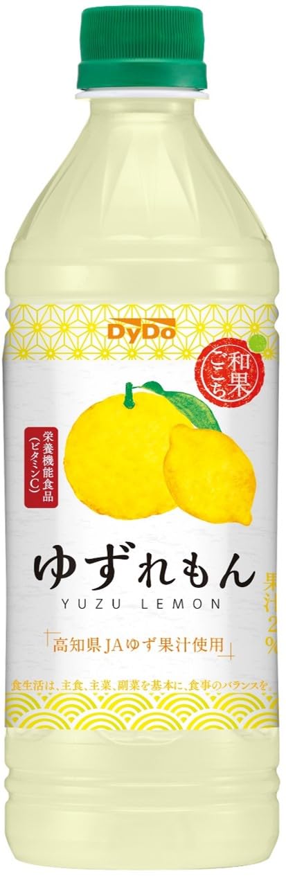 Amazon.co.jp: 和果ごこち ダイドードリンコ ゆずれもん 500ml ×24本